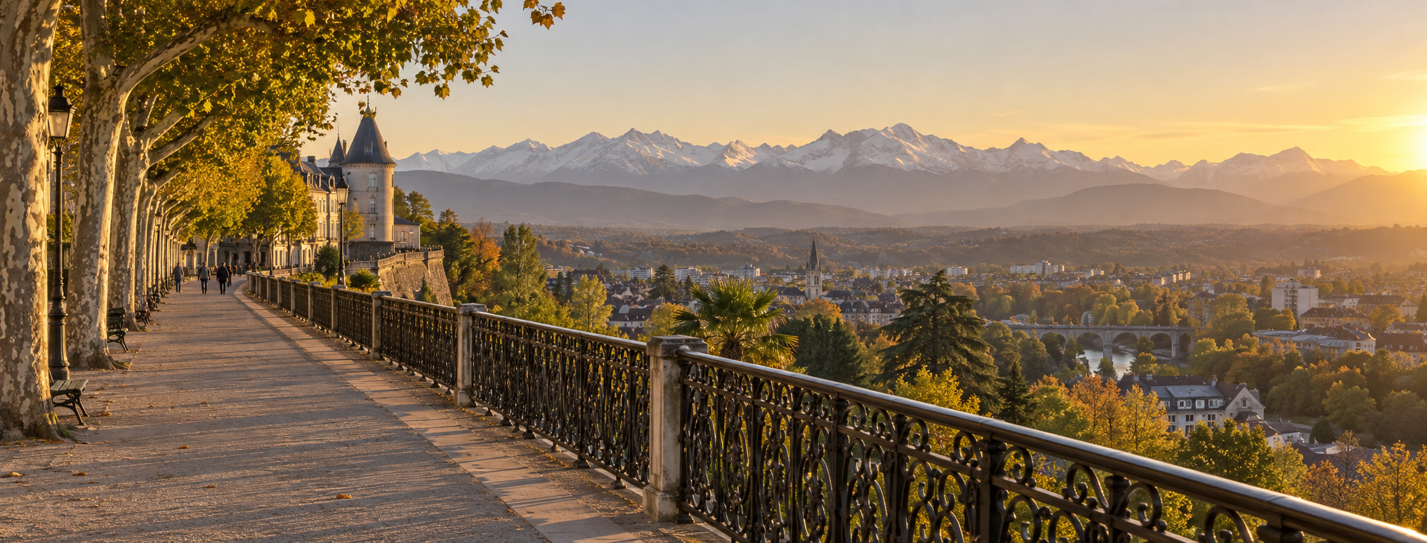 Illustration du guide Le boulevard des Pyrénées à Pau : quand et comment le parcourir