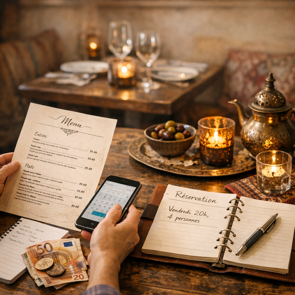 Budget, menu et réservation : préparer sa venue sans mauvaise surprise